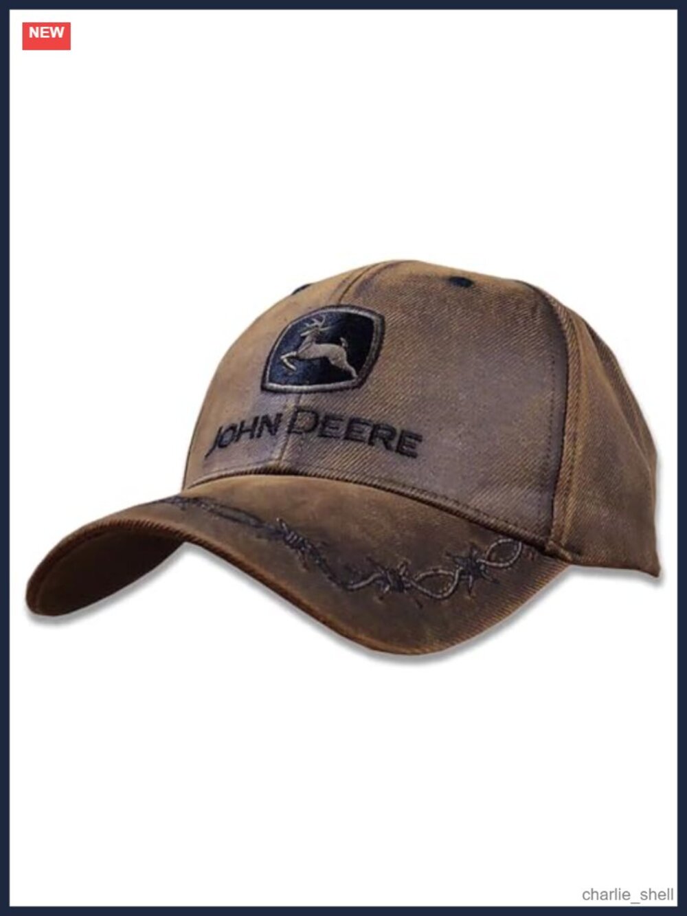 Oilskin Look Adjustable 6 Panel Twill Baseball Cap